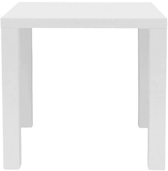 SalesFever Esstisch quadratisch 80x80 cm weiß Hochglanz lackiert 80x80x76 cm (398104)