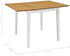 vidaXL Ausziehbarer Esstisch Weiß (80-120)x80x74 cm MDF