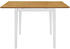 vidaXL Ausziehbarer Esstisch Weiß (80-120)x80x74 cm MDF