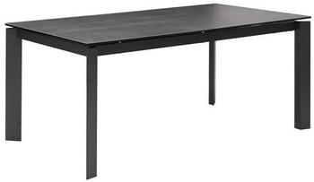 Livetastic Esstisch, Anthrazit, Metall, Glas, Keramik, rechteckig, 95x76 cm