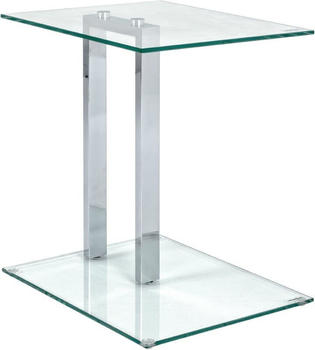 HAKU Couchtisch + Beistelltisch 45x35x50 cm silber-grau