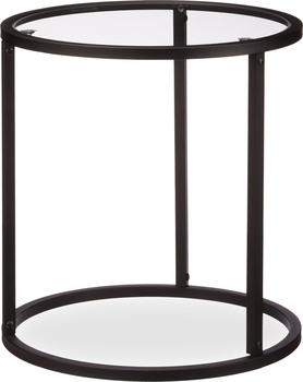 Relaxdays Couchtisch + Beistelltisch 50x50x50.5 cm schwarz