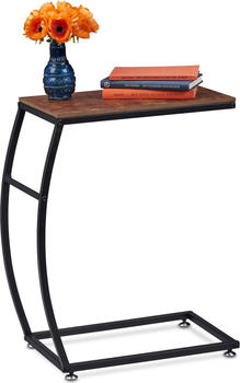 Relaxdays Couchtisch + Beistelltisch 47.5x25x58.5 cm braun