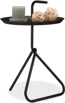 Relaxdays Couchtisch + Beistelltisch 40x40x59.5 cm schwarz