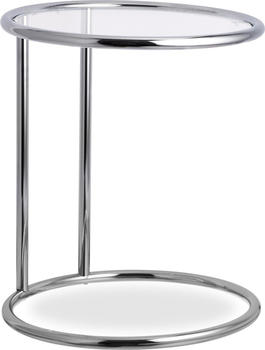 Relaxdays Couchtisch + Beistelltisch 44.5x44.5x53 cm silber-grau