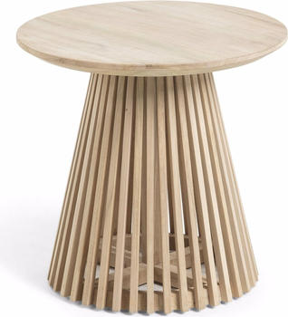 Kave Home Couchtisch + Beistelltisch Jeanette 50x50x48 cm beige-weiß