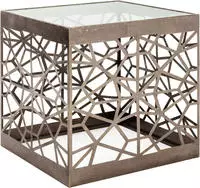 HAKU Beistelltisch "Sofatisch, Wohnzimmertisch" 1 Stk. tlg. quadratisch - aus Metall