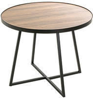 HAKU Beistelltisch "Sofatisch, Wohnzimmertisch" 1 Stk. tlg. rund - aus MDF Braun -