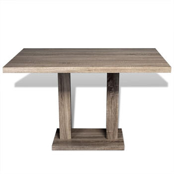 vidaXL MDF table imitation oak 117x67x75 cm
