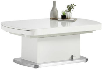 venda Couchtisch (120-180x75x50-78cm) weiß