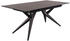 Novel Esstisch 200x76x95 cm Metall Glas Grau/ Schwarz