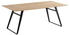 Musterring Esstisch Tavia, Schwarz, Eiche, Holz, Eiche, massiv, rechteckig, Kufe, 100x77 cm
