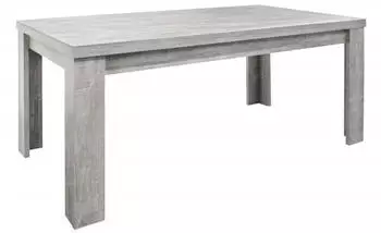 Mäusbacher Esstisch mit Auszug Monzi 120/176x80 cm Grau Betonoptik