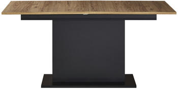 W&oacute;jcik Esstisch mit Auszug Brolo 167/200x90 cm Holzoptik Schwarz/Braun/Eiche