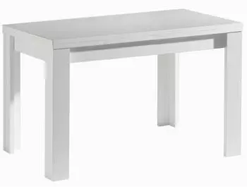 M&auml;usbacher Esstisch mit Auszug Monzi 110/166x60 cm Wei&szlig;/Matt