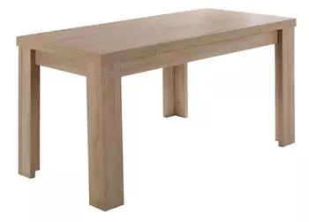 M&auml;usbacher Esstisch mit Auszug Monzi 110/166x60 cm Holzoptik Braun Eiche S&auml;gerau 110
