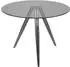 SalesFever Bistro-Esszimmertisch Ø100cm transparent chromfarben (391372)