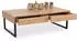 M2 Kollektion Couchtisch Linz in massiver Wildeiche braun 110x35x60cm