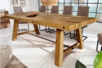Riess-Ambiente Industrial Esstisch FINCA 240cm vintage braun recyceltes Pinienholz