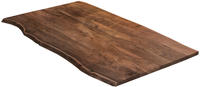 Sam Outillage - Tischplatte Baumkante Massiv Akazie Nussbaum 120 X 80 Milo