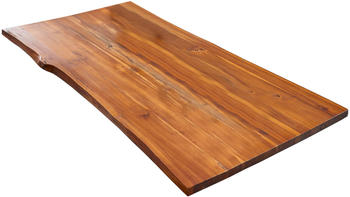 sam Tischplatte Baumkante Akazie cognac 180 x 90 cm Esra Akazie Cognac
