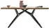 SIT Esstisch Baumkante Platte 56 mm Akazie natur 240 x 100 cm Gestell Metall antikschwarz 240 x 100 x 78 cm 15276-11 Serie TABLES & CO