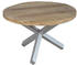 sam Esszimmertisch rund 140 cm Mangoholz Natur Silber RUNIS