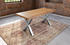 sam Esstisch Baumkante massiv Akazie natur 240 x 100 silber X-Gestell XEREZ