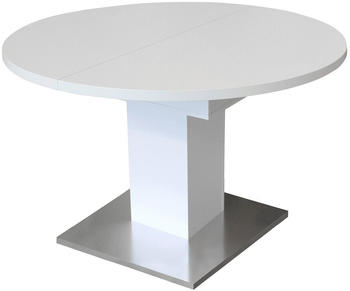 möbelando Esszimmertisch Judd III 120x76 cm weiß matt