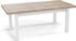 WFL GROUP Ausziehbarer Esstisch 120/160x80 cm Eiche/weiß