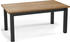 WFL GROUP Ausziehbarer Esstisch 160/200x80 cm Eiche Schwarz