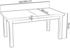 WFL GROUP Ausziehbarer Esstisch 160/200x80 cm Eiche Schwarz