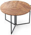 Hanah Home Esstisch rund Melamin Eiche 100x100x73 cm