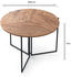 Hanah Home Esstisch rund Melamin Eiche 100x100x73 cm