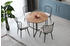 Hanah Home Esstisch rund Melamin Eiche 100x100x73 cm