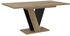 ALTDECOR Esszimmertisch ausziehbar 120 -160x90x75 cm Artisan Eiche Optik/Schwarz- INEY