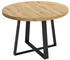 Dmora Esstisch Dazz rund ausziehbar 110/158 110 77 cm Nodi-Eiche