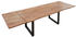sam Baumkantentisch Akazie stone 200 (300) 100 cm Ansteckplatten schwarz NORINA