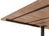 sam Baumkantentisch Akazie stone 200 (300) 100 cm Ansteckplatten schwarz NORINA