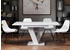 ALTDECOR Esszimmertisch ausziehbar 120 -160x80x75 cm Hochglanz Weiß ASIV