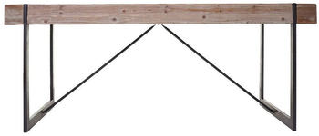 Mendler Esszimmertisch HWC-A15 Tanne Holz rustikal massiv naturfarben 80x200x90 cm (56892)