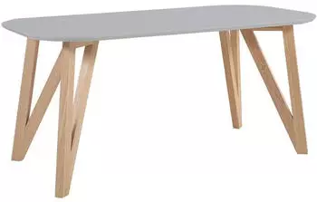 SalesFever Esstisch skandinavisches DesignHolz Eiche grau lackiert (120x80x76 cm) (391341)
