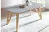 SalesFever Esstisch skandinavisches DesignHolz Eiche grau lackiert (120x80x76 cm) (391341)