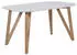 SalesFever Esstisch skandinavisches DesignHolz massive Eiche weiß lackiert 160x90x76 cm (372401)