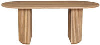 SIT Esstisch "Samos 180 x 90 cm aus massivem Mangoholz im Ribbed-Look" Markante