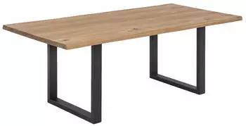 SIT Baumkante-Esstisch 160x90cm natur WildeicheMetall antikschwarz 160x90x76 cm (07107-26 SIT Baumkante-Esstisch 160x90cm natur WildeicheMetall antikschwarz 160x90x76 cm (07107-26