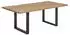 SIT Baumkante-Esstisch 160x90cm natur WildeicheMetall antikschwarz 160x90x76 cm (07107-26