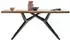 SIT Esstisch Baumkante 56 mm Akazie natur 220x100 cm Metallgestell schwarz 220x100x78 cm (15275-11)