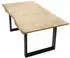 SIT Tisch Baumkante 140x80 cm 26 mm Akazie hell gekälkt antikschwarz 140x80x77 cm (07107-64