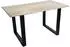 SIT Tisch Baumkante 140x80 cm 26 mm Akazie hell gekälkt antikschwarz 140x80x77 cm (07107-64